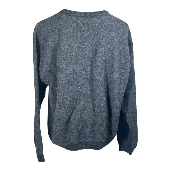 The Disney Store Vintage Black Wool Sweater Medium? Mickey Outdoors Pluto - Picture 5 of 12